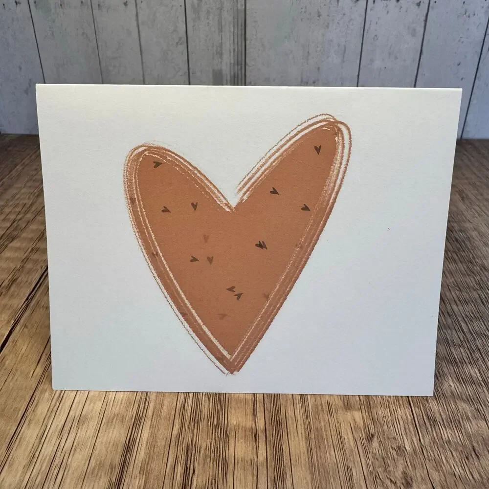 Greeting Cards Blank Notes Thank You Cards Pink Hearts 6 w/Envelopes NEW!